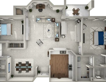 Two Bedroom Grand Floor Plan