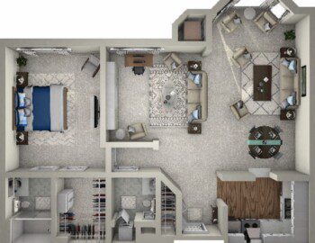 Claridge Court 3D 1BRwithDen